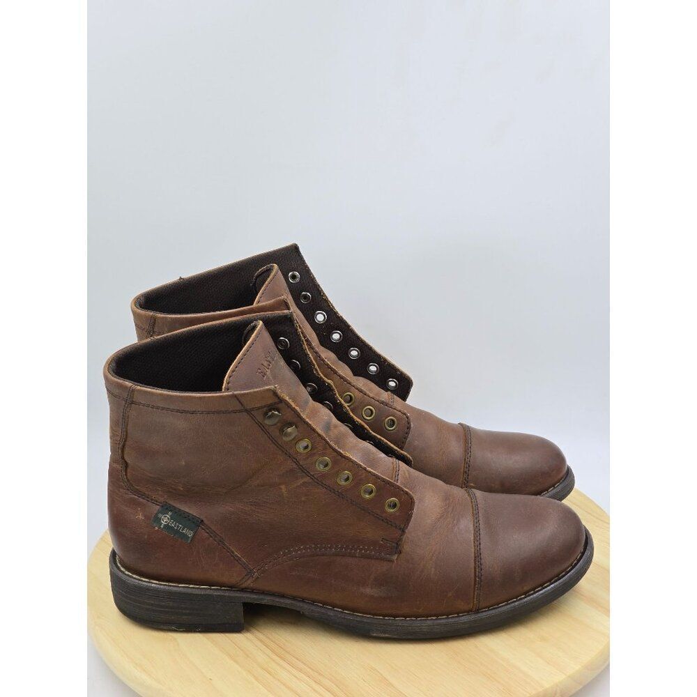 Eastland Porter 1955 Tan Brown Leather Casual Comfort Boots Mens Size 12D